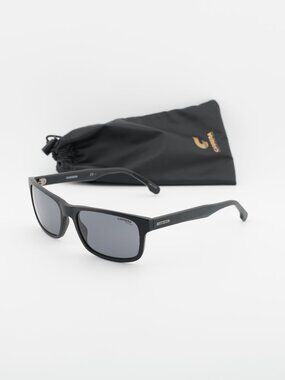CARRERA 299/S 0003 M9 Rectangle Sunglasses - Black / Grey Polarized